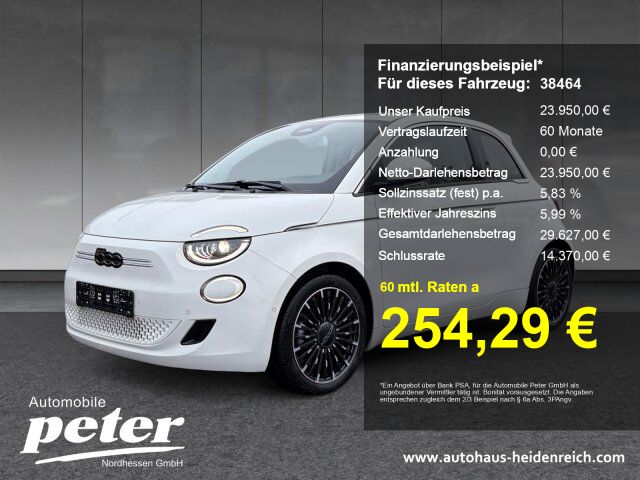 Fiat 500e 18.750 km 23.950 &euro; Witzenhausen 37213