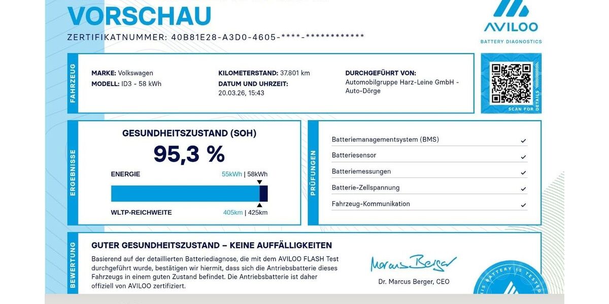 VW ID.3 37.797 km 19.035 &euro; Northeim 37154