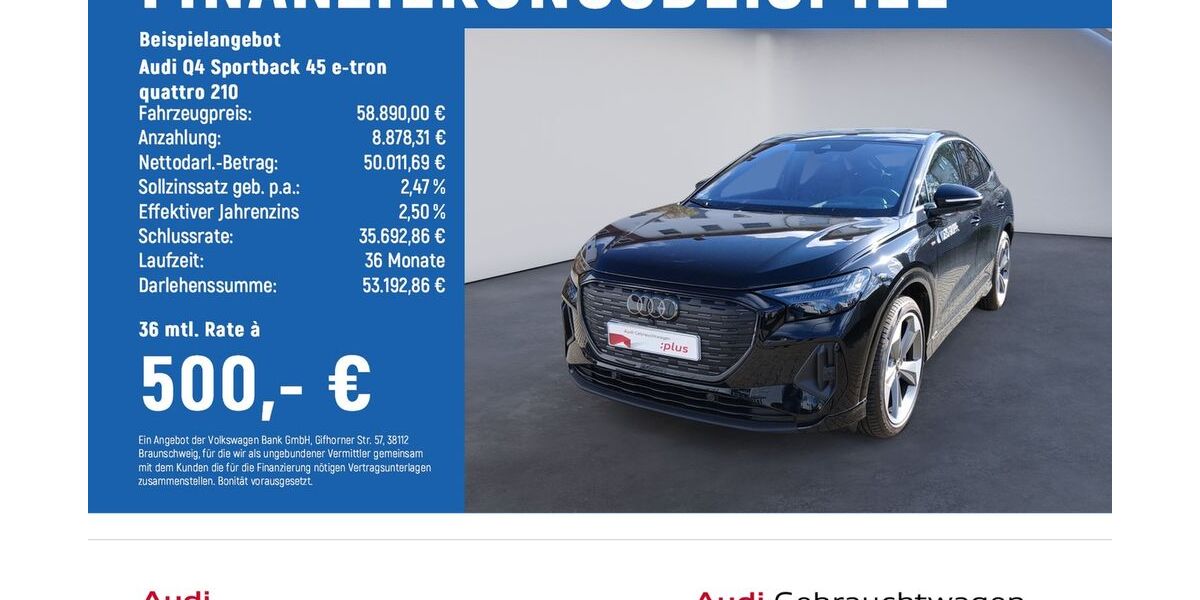 Audi Q4 6.500 km 56.900 &euro; Göttingen OT Grone 37081